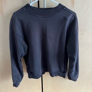 Lululemon athletica Black Crew Neck Sweater